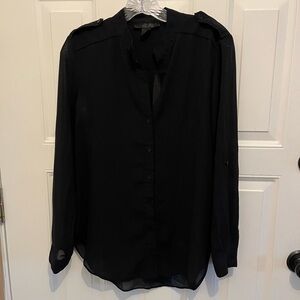 Black flowy blouse